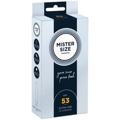 Презервативы Mister Size - pure feel - 53 (10 condoms), толщина 0,05 мм 105958 фото