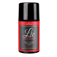 Гель для мінету Sensuva Lic-o-licious Watermelon (50 мл), оліїстий, без цукру 108573 фото