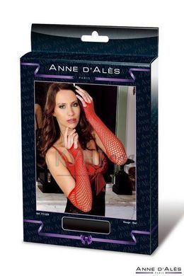 Митенки сетка Anne De Ales Red 100090 фото