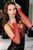 Митенки сетка Anne De Ales Red 100090 фото
