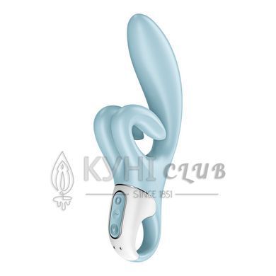 Вібратор-кролик Satisfyer Touch Me Blue, подвійний відросток, 3 потужні мотори 105753 фото