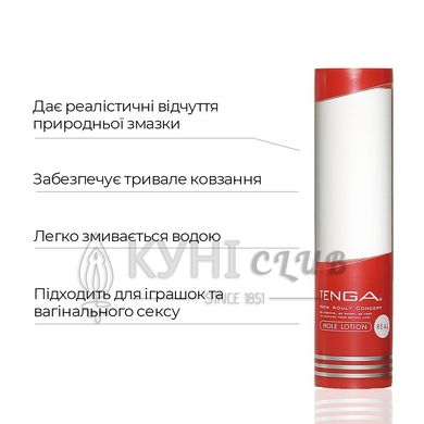 Лубрикант стандартної консистенції Tenga Hole Lotion Real (170 мл) на водній основі, універсальний 100554 фото