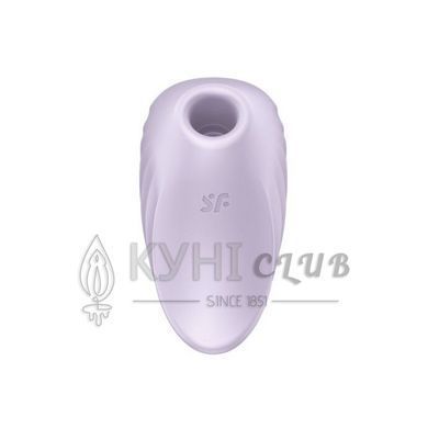 Вакуумний кліторальний стимулятор із вібрацією Satisfyer Pearl Diver Violet 104041 фото