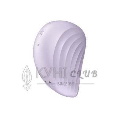 Вакуумний кліторальний стимулятор із вібрацією Satisfyer Pearl Diver Violet 104041 фото