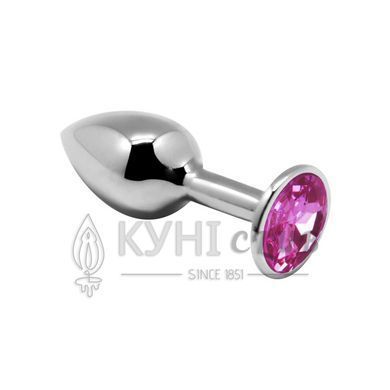 Металева анальна пробка з кристалом Alive Mini Metal Butt Plug Pink M 103931 фото