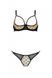 Эротический комплект Passion MARINA SET WITH OPEN BRA, XXL/XXXL, beige, открытые чашки 107741 фото 3