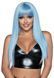 Довга блакитна перука Leg Avenue Long straight bang wig Blue, гладенька, 61 см 110074 фото 1