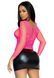Сітчастий топ Leg Avenue Long Sleeves T-Shirts Neon Pink, One Size 107125 фото 6