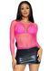 Сітчастий топ Leg Avenue Long Sleeves T-Shirts Neon Pink, One Size 107125 фото 5
