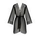 Пеньюар Passion AMBERLY PEIGNOIR 4XL/5XL, black, ажурні декольте та манжети, широкі рукави 104965 фото 3