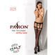 Эротические колготки-бодистокинг Passion S025 black, имитация ажурных чулочков с пояском 100827 фото 7