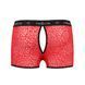 Чоловічі прозорі боксери Passion 046 SHORT PARKER XXL/XXXL Red, сітка, під леопард 105588 фото 6