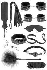 Набір для BDSM Fetish Tentation SM Bondage Box in vegan leather 10pcs 110172 фото