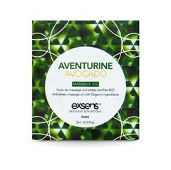 Пробник масажної олії EXSENS Anti-Stress Aventurine Avocado 3мл 108806 фото