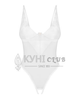 Боди з доступом Obsessive Alissium crotchless teddy, XL/2XL лиф с мягкой чашкой, высокие трусики 109654 фото