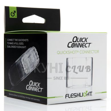 Адаптер Fleshlight Quickshot Quick Connect для з'єднання двох Квікшотов в одну іграшку 101643 фото