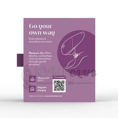 Вакуумний кліторальний стимулятор Womanizer Liberty 2 Purple, 8 режимів, магнітна кришечка 109576 фото