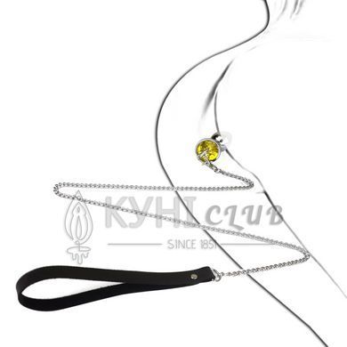 Металева анальна пробка Art of Sex Metal Anal Plug with Leash size L з повідцем 104158 фото