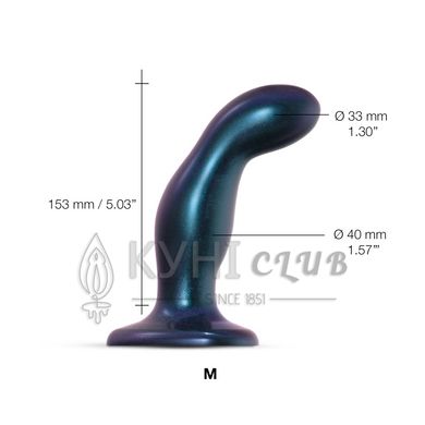 Дилдо Strap-On-Me DILDO PLUG SNAKY METALLIC BLUE - M 105156 фото