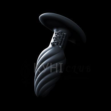 Анальна пробка з вібрацією та перлинним масажем Dorcel Spin Plug, макс. діам. 3,8 см, пульт ДК 107040 фото