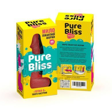 Мило у формі пеніса Pure Bliss MINI Red, крафтове мило-член, натуральне 104428 фото
