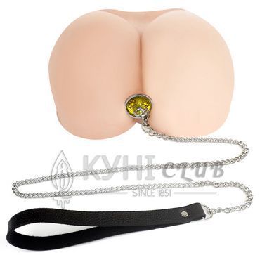 Металева анальна пробка Art of Sex Metal Anal Plug with Leash size L з повідцем 104158 фото