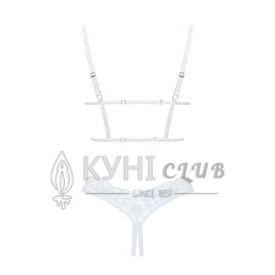 Эротический комплект Obsessive Heavenlly 2-pcs cupless set M/L, открытая грудь, с доступом 106139 фото
