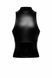 Топ Noir Handmade F324 Glam, S, black, халтер, на блискавці, вінілові вставки, комір-стійка 108373 фото 5