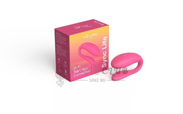 Смарт-вібратор для пар We-Vibe Sync Lite Pink, 10 віброрежимів, можна поєднувати з проникним сексом 106793 фото