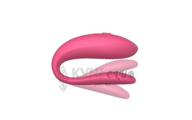 Смарт-вібратор для пар We-Vibe Sync Lite Pink, 10 віброрежимів, можна поєднувати з проникним сексом 106793 фото