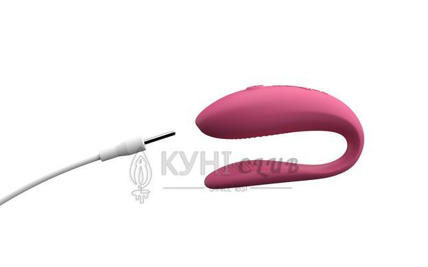 Смарт-вібратор для пар We-Vibe Sync Lite Pink, 10 віброрежимів, можна поєднувати з проникним сексом 106793 фото