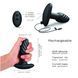 Анальна пробка з вібрацією та перлинним масажем Dorcel Spin Plug, макс. діам. 3,8 см, пульт ДК 107040 фото 4