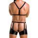 Комплект еротичної чоловічої білизни Passion 047 SET JOHN L/XL Black, труси, портупея 105589 фото 2