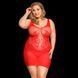Сексуальное сетчатое платье JSY &laquo;Страстная Эвелин&raquo; Plus Size, Red, кружево, открытая спинка 106433 фото 1
