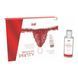 Набір Intt BRAZILIAN PANTY RED: трусики на резинці S-XL з перлинним кільцем + полунична змазка 105102 фото 2