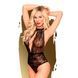 Боди с глубоким декольте и высокими трусиками Penthouse - Toxic Powder Black L/XL 103271 фото 1