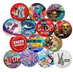 Презерватив ONE Street Art Collection, 1 шт, гладенький, зі змазкою, дизайнерське паковання 109819 фото