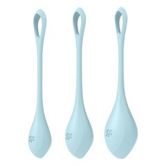 Набор йони бусин Satisfyer Yoni Power 2 Light Blue, диаметр 2-2,5-3см, вес 22-44-73гр 103447 фото