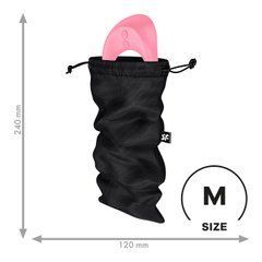 Мішок для секс-іграшок Satisfyer Treasure Bag M, чорний, на шнурку 109623 фото