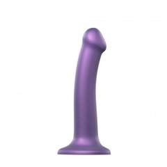 Насадка для страпону Strap-On-Me Mono Density Dildo Violet M, діам. 3,3 см, одношаровий силікон, гну 100120 фото