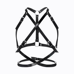 Портупея жіноча Art of Sex - Agnessa Leather harness, Чорний L-2XL 106481 фото