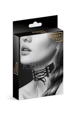 Чокер зі шнурівкою Bijoux Pour Toi - LACET, екошкіра 100655 фото