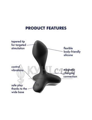Анальная пробка с вибрацией Satisfyer Game Changer Black 104066 фото