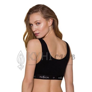 Спортивний топ з широкою гумкою Passion PS004 TOP L, black 102214 фото