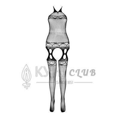 Бодістокінг Passion ECO BS006 white, з доступом, халтер, імітація підв&rsquo;язок 104999 фото