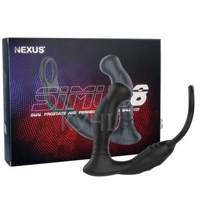 Стимулятор простати Nexus SIMUL8 Prostate Stimulator з ерекційним кільцем та двома моторами 100683 фото