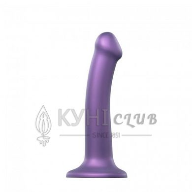 Насадка для страпону Strap-On-Me Mono Density Dildo Violet M, діам. 3,3 см, одношаровий силікон, гну 100120 фото