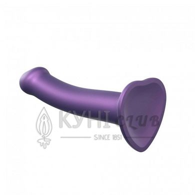 Насадка для страпону Strap-On-Me Mono Density Dildo Violet M, діам. 3,3 см, одношаровий силікон, гну 100120 фото