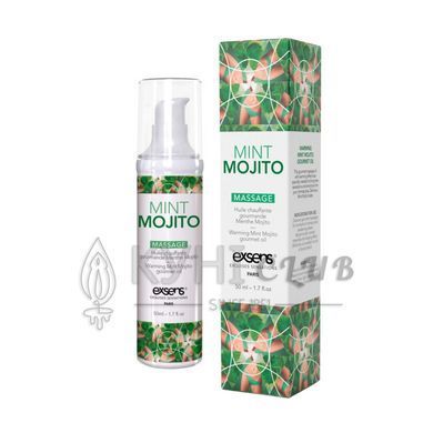 Массажное масло EXSENS Mojito 50мл разогревающее, без сахара, без парабенов, съедобное 101945 фото