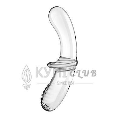 Двосторонній скляний дилдо Satisfyer Double Crystal Transparent, боросилікатне скло, унісекс 106620 фото